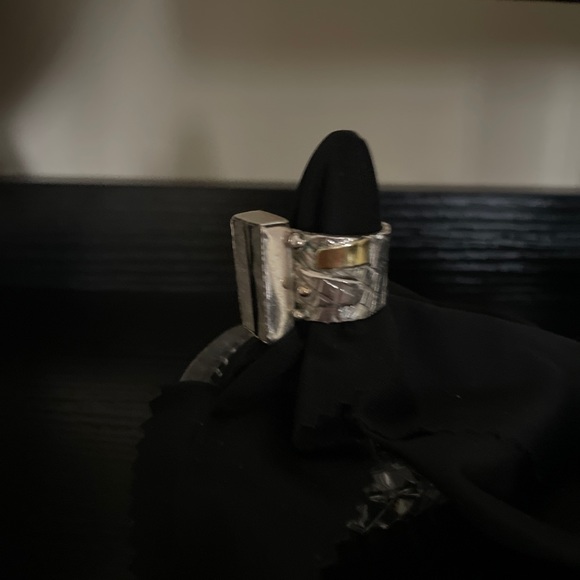 Custom design ring and cuff bracelet 14k accents - Picture 4 of 8